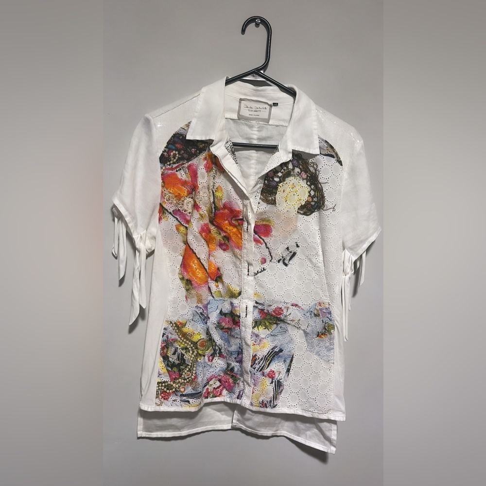 Elisa Cavaletti Blouse with rhinestones. Elegant and chic. - Picture 6 of 6